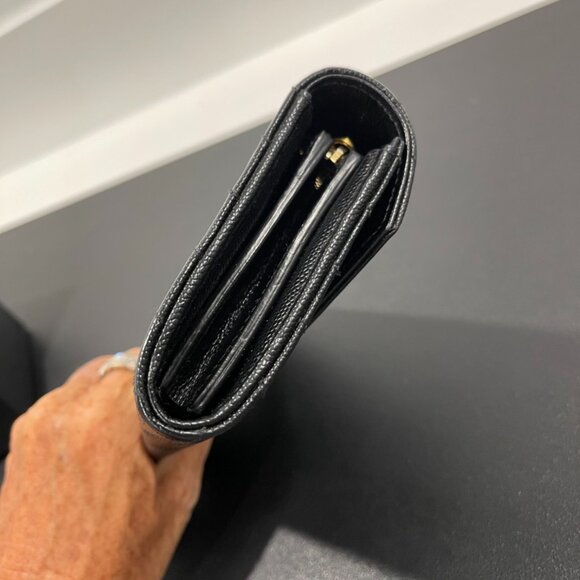 Saint Laurent Cassandre Matelasse Large Flap Wallet Chevron (JB1308) - Picture 5 of 9